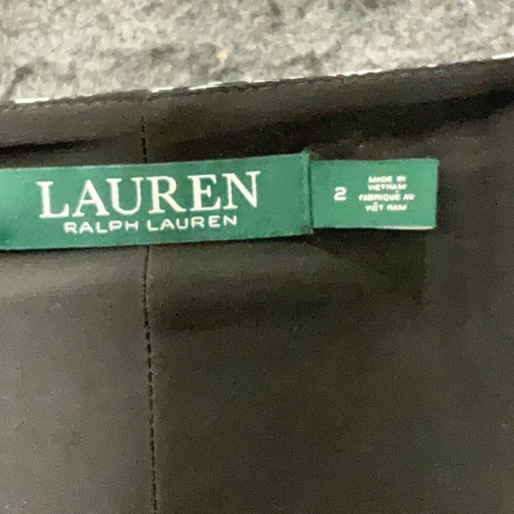 Ralph Lauren Black & White Houndstooth Ruched Panel Dress - Size S - Picture 3 of 5